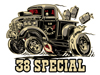 1938 Chevrolet gasser pickup "38 Special" T-shirt designs