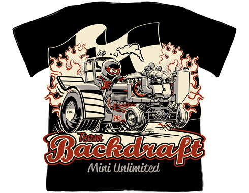 Backdraft Tractor Pulling Team T-shirt