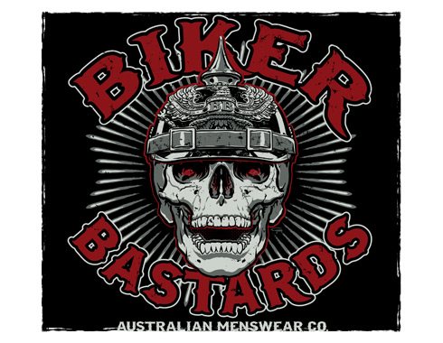 Biker Bastards Australian Menswear T-shirt logo