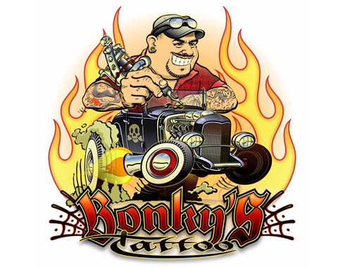 logo Bonky's Tattoo logo Bonky's Tattoo
