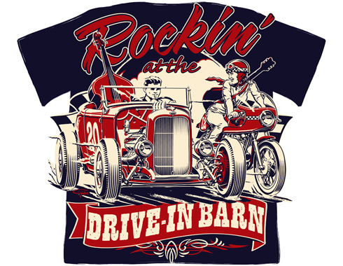 Rockin' at the Drive-in Barn 2012 T-shirt