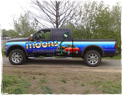 Ford F250 vehicle vinyl wrap